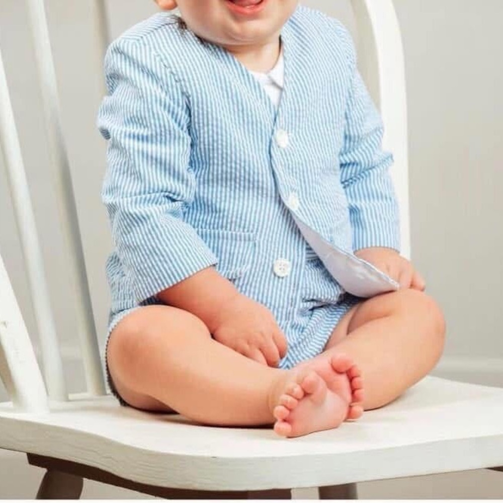 Blue Striped Baby Blazer